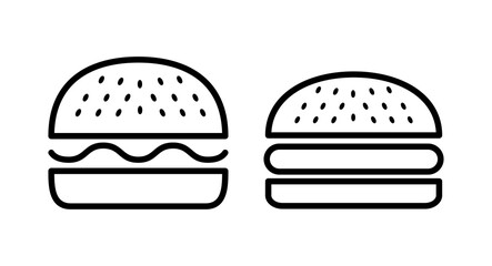 Burger icon vector illustration. burger sign and symbol. hamburger