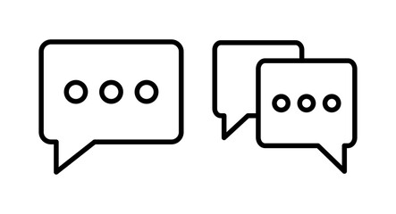 Chat icon vector illustration. speech bubble sign and symbol. comment icon. message