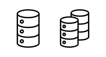 Database icon vector illustration. database sign and symbol