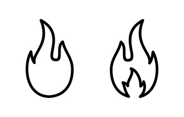 Fire icon vector illustration. fire sign and symbol