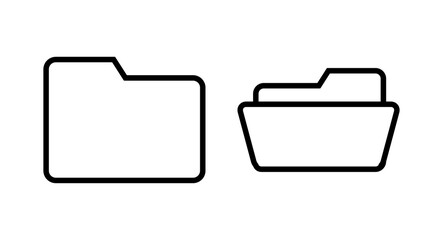 Folder icon vector illustration. folder sign and symbol