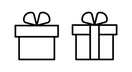 Gift icon vector illustration. gift sign and symbol. birthday gift