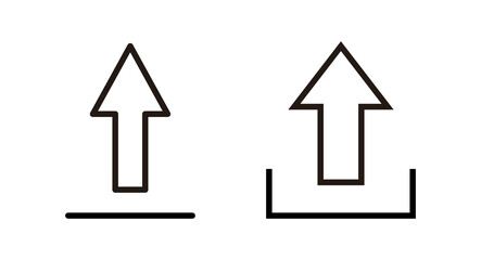 Upload icon vector illustration. load data sign and symbol