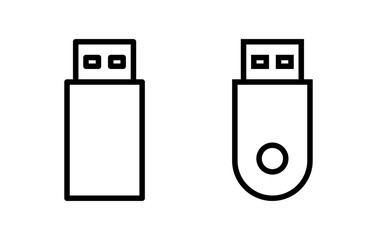 Usb icon vector illustration. Flash disk sign and symbol. flash drive sign.