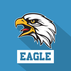 Mascot Head of an Eagle, vector illustration