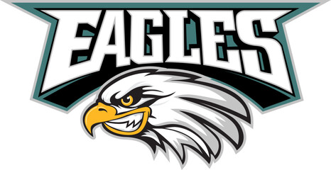 Mascot Head of an Eagle, vector illustration