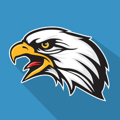 Mascot Head of an Eagle, vector illustration