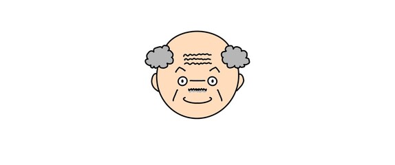 おじいちゃん　にっこり
