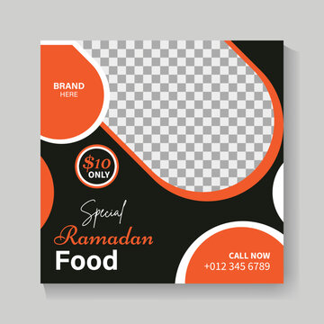 Special Ramadan Food Sale Social Media Post Template