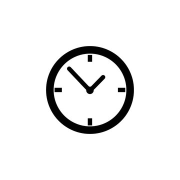 clock icon isolated vector sign symbol illustration