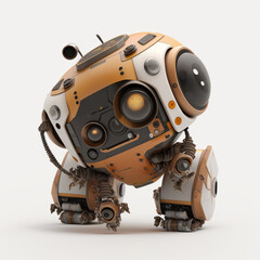 smart rover bot and droid  character and design, AI generate