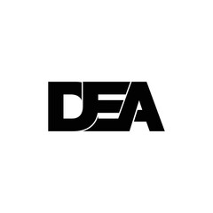 DEA letter monogram logo design vector