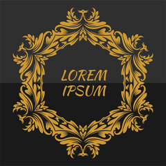 Vector mandala frame design, for your various types of advertising needs, suitable for business card designs, banners, websites, etc. high resolution EPS file format