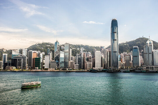 Hong Kong skyline and the Star Ferry