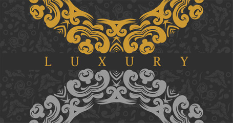 Vector mandala frame design, for your various types of advertising needs, suitable for business card designs, banners, websites, etc. high resolution EPS file format