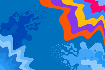 Creative color Liquid fluid abstract background.