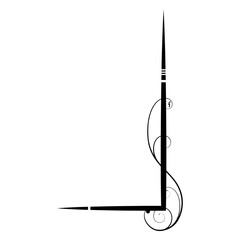 corner vector icon symbol logo clipart isolated. vector illustration. vector illustration isolated on white background.