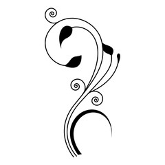 floral element vector icon symbol logo clipart isolated. vector illustration. vector illustration isolated on white background.