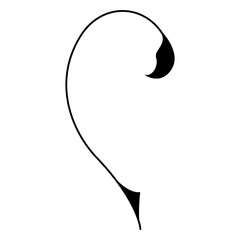 floral element vector icon symbol logo clipart isolated. vector illustration. vector illustration isolated on white background.