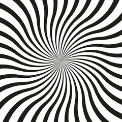 striped spiral background. Vector illustration.