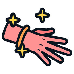 glowing brecelet illustration