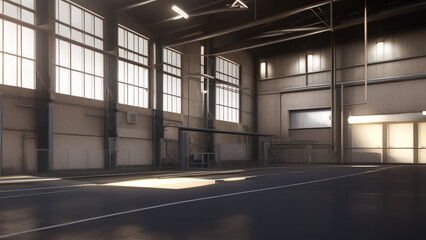 industrial factory, plant, warehouses, storage, production, Generative AI