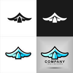 Vector logo Illustration, Abstract emblem, design concept, logo, logotype element for template. File EPS.	