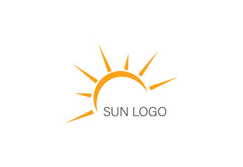 Sun logo design template. eps 10.