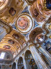 Cathedral Duomo of Bergamo or Cattedrale Duomo di Bergamo e Battistero in Lombardy, Italy