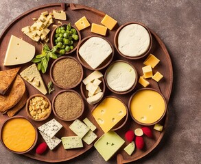 types of cheese, Cheddar, Gouda, Brie, Camembert, Feta, Mozzarella, Blue Cheese, Parmesan, Ricotta, Roquefort