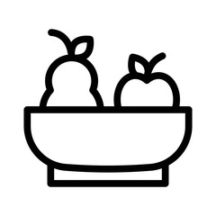 fruits line icon illustration vector graphic