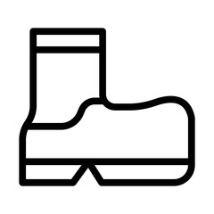 rain boots line icon illustration vector graphic