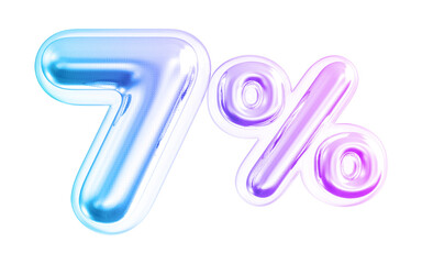 7 Percent Number Sale Gradient With Generative AI