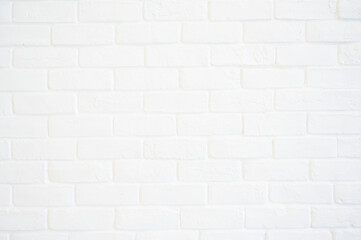 Naklejka premium white brick wall background, interior design