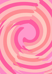 The background image is in pink tones, using shapes to arrange. Composition with gradation used for graphics