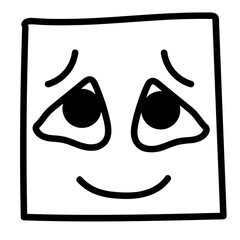 Expression Square Emoji Character