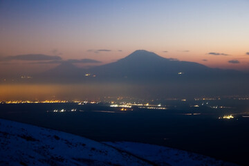 Mount Ararat. beautiful view from Armenia