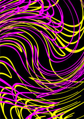 background image using pink lines yellow on a black background cause images to be used in graphics