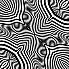 Black abstract wavy oblique stripes. Geometric shape. Optical illusion. Line art pattern.Trendy element for posters, social media, logo, frames, broshure, promotion, flyer, covers, banners, backdrop