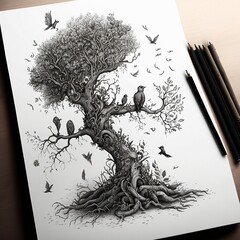 Birds on Top of the Tree of Life, Generative AI, AI, Generative
