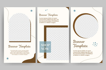 Unique Modern Editable Social Media banner template. Anyone can use this easy design promotion for social media. Modern elegant sales, discount promotions, Introducing new products, New Look - Vector