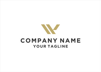  initial Letter WP Logo Design Vector