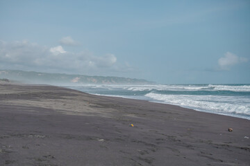 waves on the beach