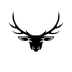 deer head vector and logo