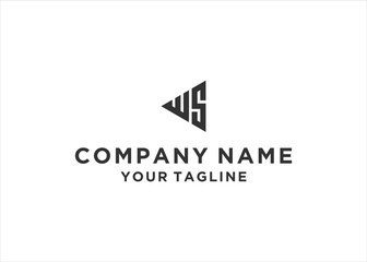  initial Letter WS Logo Design Vector