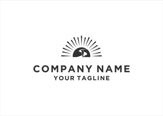 Landscape logo design illustration vector template