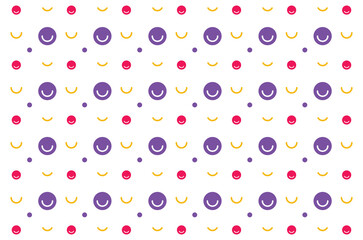 Smile Pattern Background Design For Wallpaper