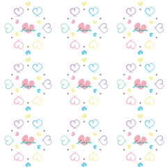 love potion heart seamless pattern