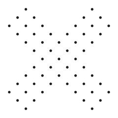 Minimalist Dotted Shape