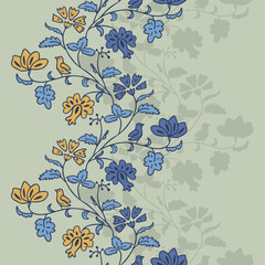 Decorative floral border